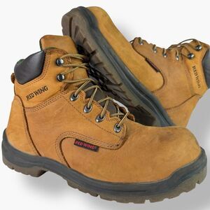 Red Wing 2235 King Toe 6” Steel Toe Safety Work Boots Brown Leather Men’s 10 D